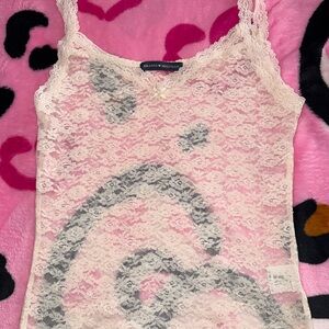 Brandy Melville Lace Women Top - Cream